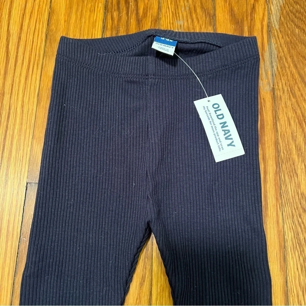 Old Navy Rib-Knit Leggings Navy Blue 12-18M